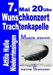 Trachtenkapelle Niederrimsingen: Wunschkonzert am 7. Mai