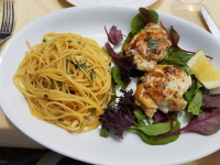 Seeteufel-Gericht von Francesco Caridi aus dem Restaurant San Marion