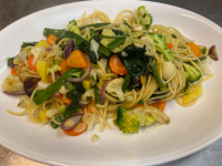 Gemüse-Pasta-Gericht von Francesco Caridi aus dem Restaurant San Marion